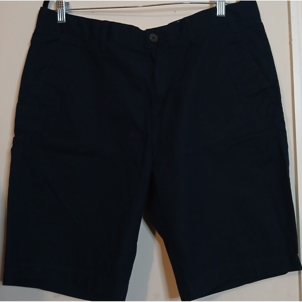 Timberland Chino Shorts Mens 36 Black Flat Front Outdoor Casual Cotton